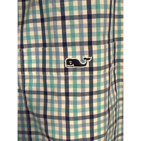 Vineyard Vines Mens L Slim Fit Tucker Plaid Button-Down Shirt 100% Cotton - Picture 3 of 6